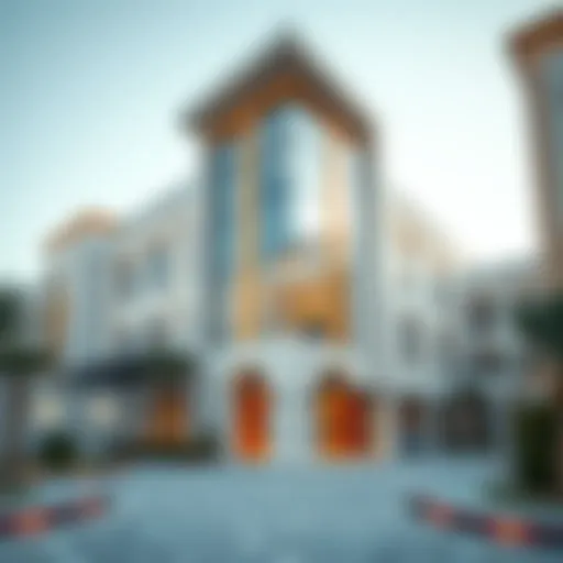 Exterior architectural design of Al Khail Gate Phase One studios