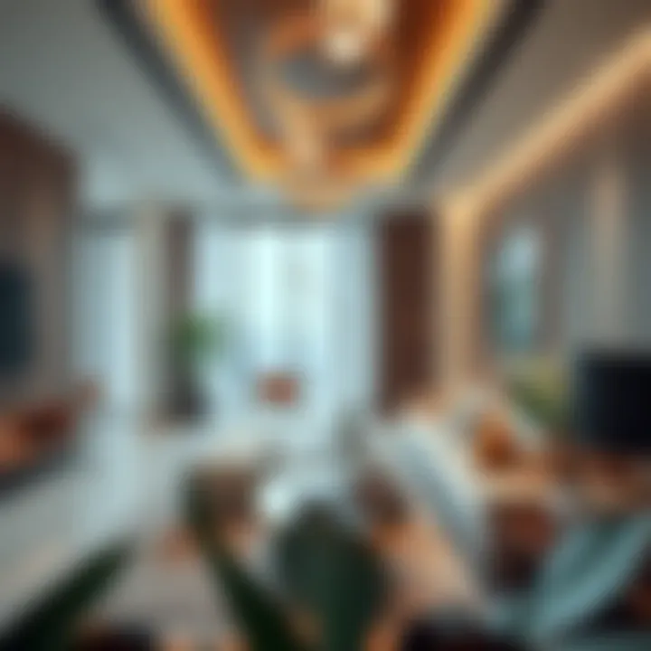 Luxurious interior design showcasing modern aesthetics