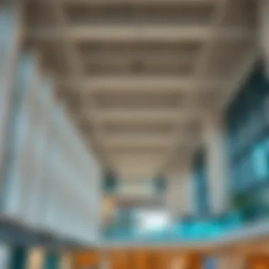 Interior Design Elements of Al Muteena Technic Building Interior design elements of the building