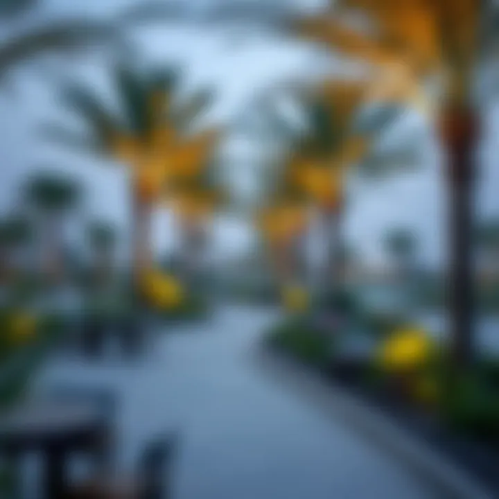 Sustainable design elements incorporated in Al Reem Park's landscaping