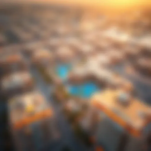 Aerial view showcasing the Al Zahia Project in Sharjah