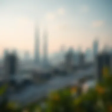 Magnificent skyline of Dubai featuring luxury properties