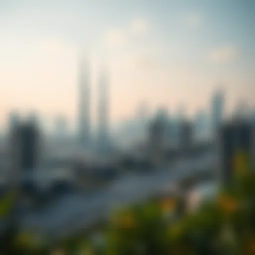 Magnificent skyline of Dubai featuring luxury properties