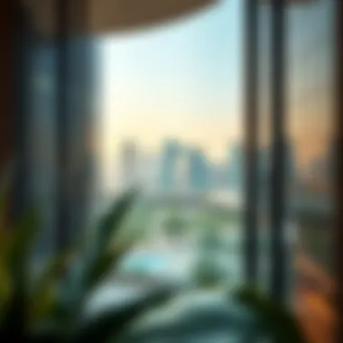 Scenic View from Dubai Mall Residences Balcony View of Dubai Mall from the Residence's balcony
