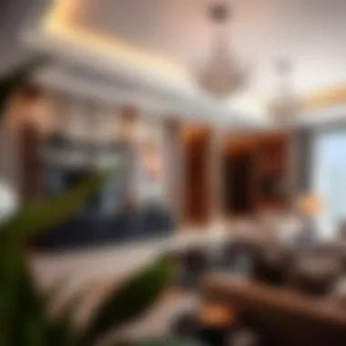 Luxurious Interior of a Dubai Mall Residence Luxurious interior of a Dubai Mall Residence apartment