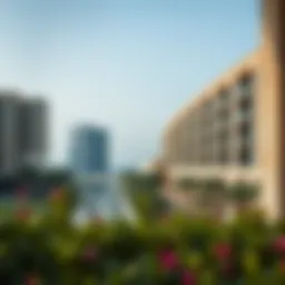 A panoramic view highlighting the architectural elegance of مركز مدينة زايد التجاري.