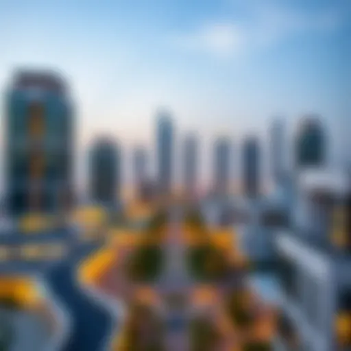 Stunning skyline view of Emaar Hills showcasing modern architecture