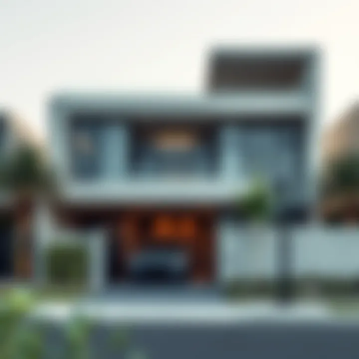 Stunning exterior view of Greenside Residence showcasing modern architecture