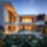 Elegant exterior view of Lulu Residence showcasing modern architecture