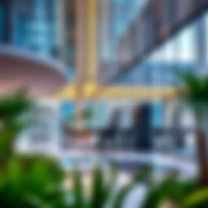 The vibrant surroundings of the Crystal Business Center illustrating accessibility features