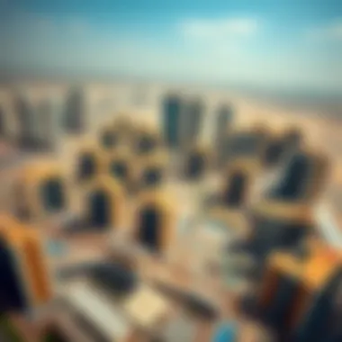 Aerial View of Real Estate Development in Dubai Aerial view of a real estate development site in Dubai