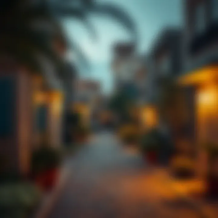 Cozy neighborhood in Dubai showcasing budget-friendly housing options