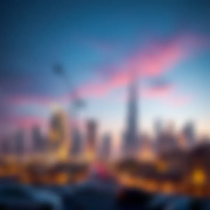 Vibrant Dubai skyline highlighting affordable living areas