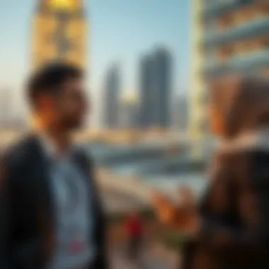 Expert Realtor Discussing Dubai Market Dynamics Local realtor discussing market trends