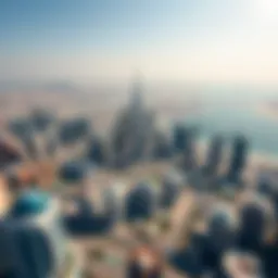 Aerial view of Dubai's skyline highlighting real estate developments
