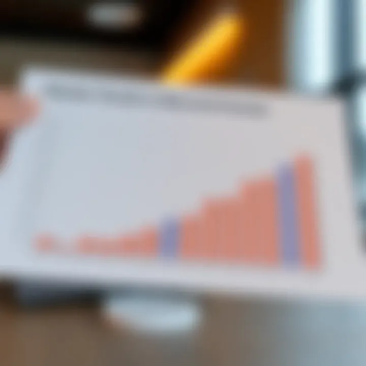A graph illustrating market trends in metropolitan real estate