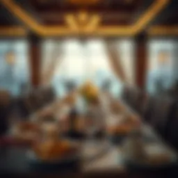 Traditional Iftar table set up with local delicacies